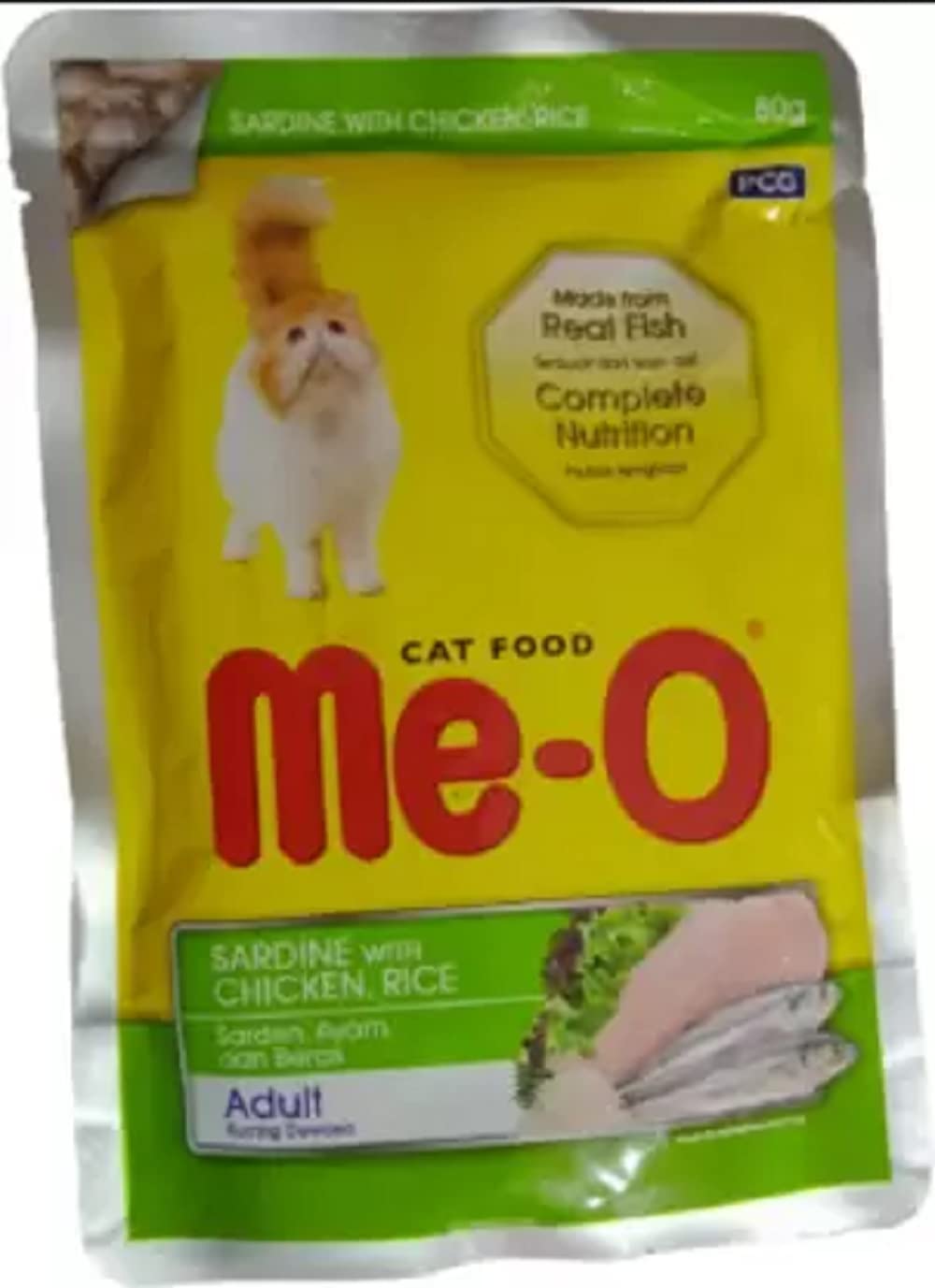 Me-O Pouch CAT Food - SARADINE with Chicken Rice Pack 12 Chicken Rice 1 kg (12x0.08 kg) Dry New Born Young Adult Cat Food (B0BPT36572) Amazon Price History, Amazon Price Tracker