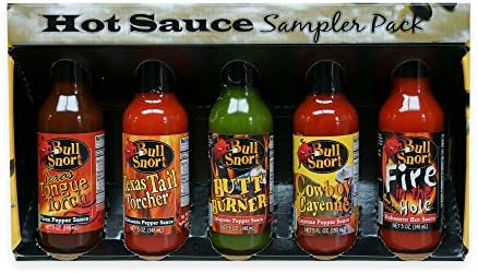 Bull Snort Hot Sauce 5-Pack Sampler Gift Set