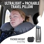 Sea to Summit Aeros Ultralight Traveller Inflatable Neck Pillow, Grey - Image 2