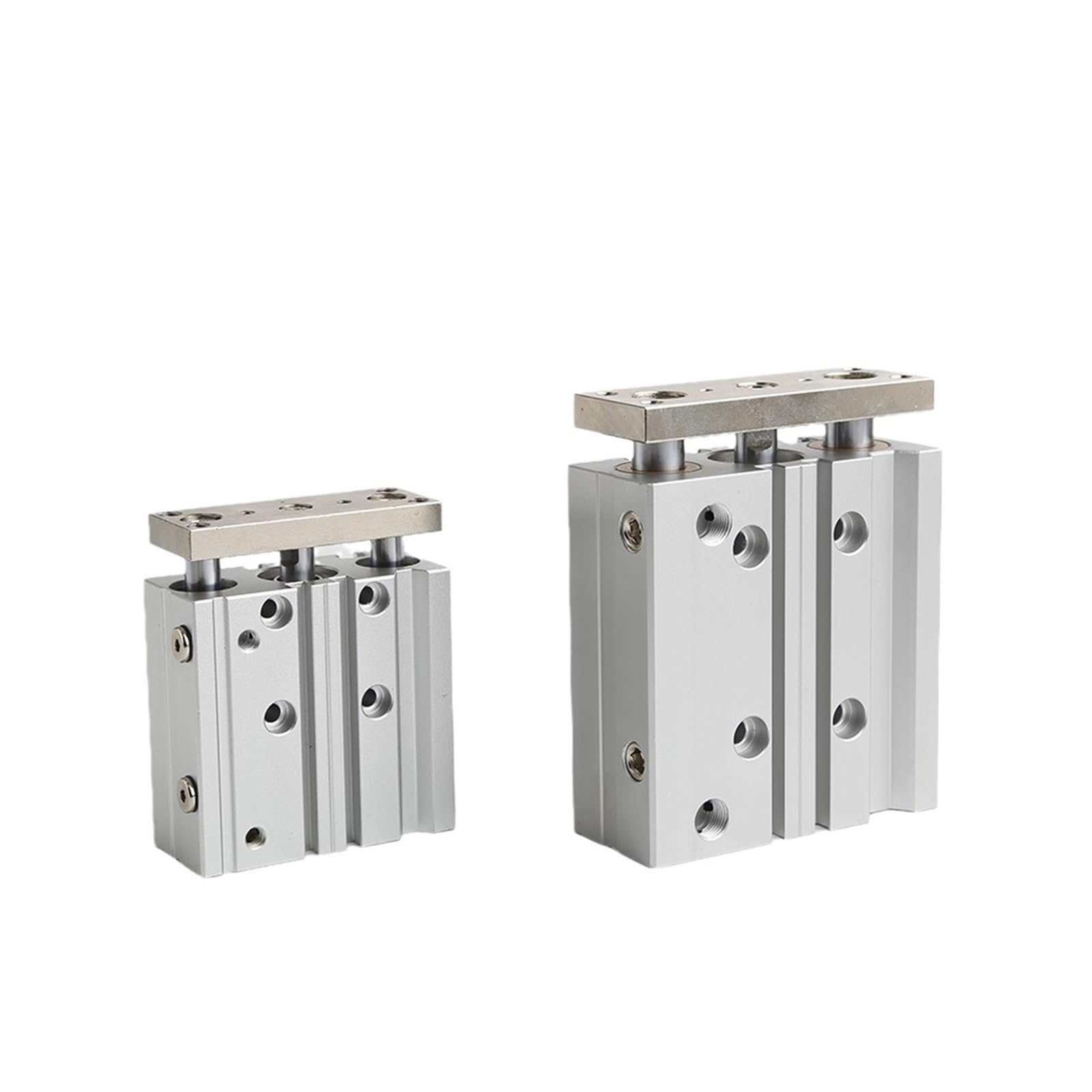 Cilindro guía compacto contra cargas laterales en automatización de 20mm