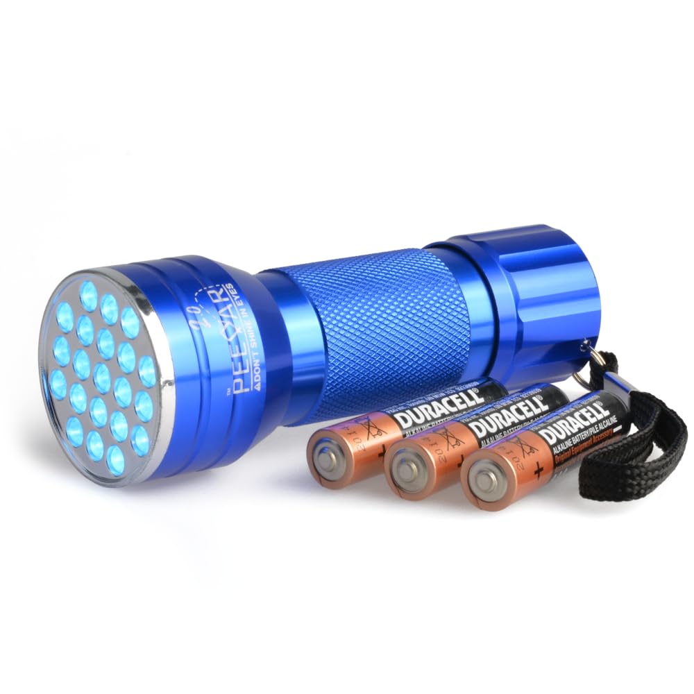 2.0 UV Pet Urine Detector Black Light Flashlight + Cat & Dog Behaviorist Book + 3 AAAs. Ultra Bright Optimal 380-385NM LEDs Find Invisible Stains Instantly! Rid Cat Dog Pee Issues Forever.
