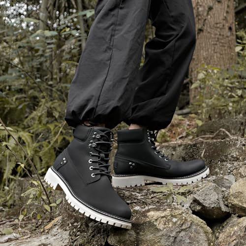 Image of Mens Snow Boots Fur Lined Hiking Boots Waterproof Anti-Slip Outdoor Climbing Shoes