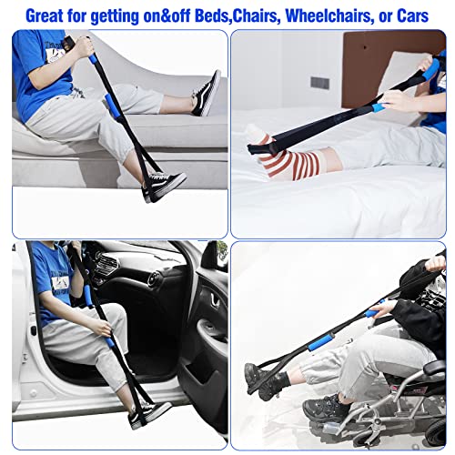 42 inch leg lifterleg lifter after hip replacement with large foot loopmobility aid for disables and elderlyleg lifter strap for knee replacement recovery aidsblack