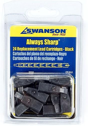 Miniatura 3 de Swanson Tool Co - Recambios para lápices de carpintero mecánico negro, funciona con Swanson Always Sharp CP216 (paquete de 2)