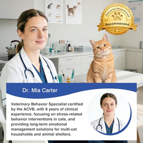 Piuess Katzen Beruhigung Katzenberuhiger Katze Entspannung Pheromon Beruhigungsmittel Entspannungs Anti Stress Mittel Hilft Bei Anzeichen Von Reduziert Konfliktverhalten 3X 48ml NachfüLlflakons(M)