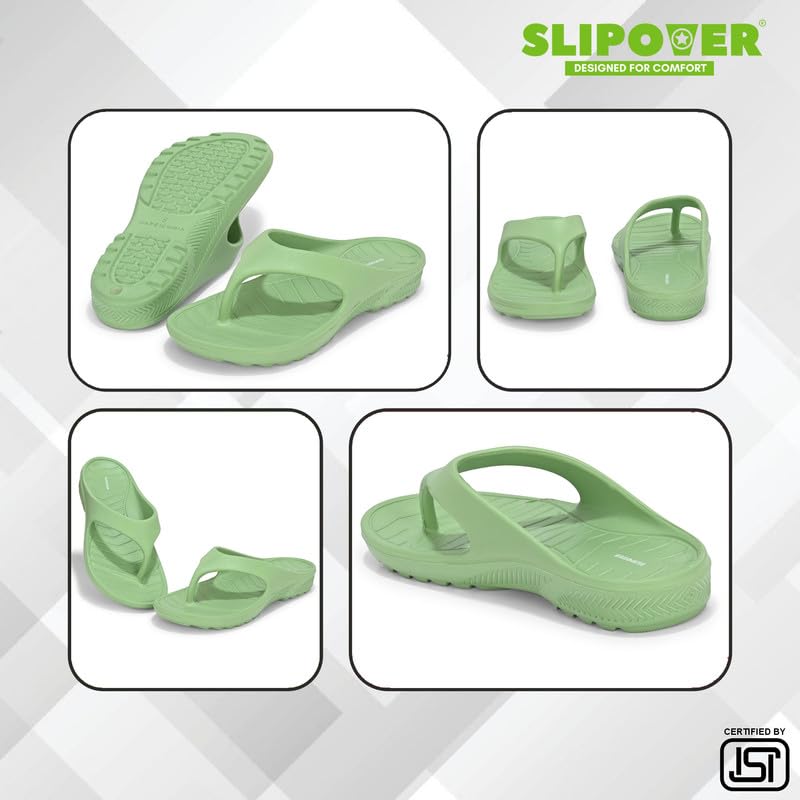 Image of SLIPOVER Flip Flop (W Boost) Slippers for Women Stylish|Comfortable|Soft|Lightweight|Anti-Skid|Arch Support|Lab Tested|Casual|EVA Slippers|Sandals|Chappals, Ideal for: Womens|Girls
