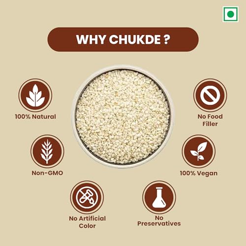 Image of Chukde White Sesame Seeds (Safed Til) 100gms