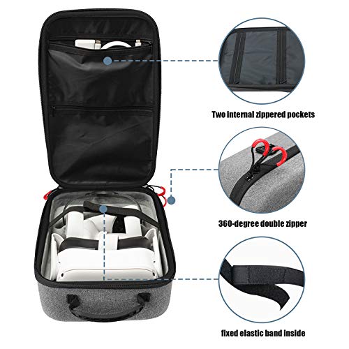 ProCase Hard Travel Case voor Oculus Quest/Quest 2 VR Gaming Headset en Controllers Accessoires Shockproof EVA Hard… - Image 4