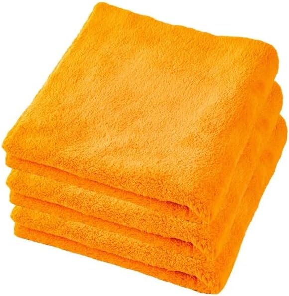 40X40cm Microfiber Towels Car Care Washing Thicken Towel Car Detailing Drying Cloth Cleaning Tool Auto Wash Accessories Orange 2pcs Superfine Fiber