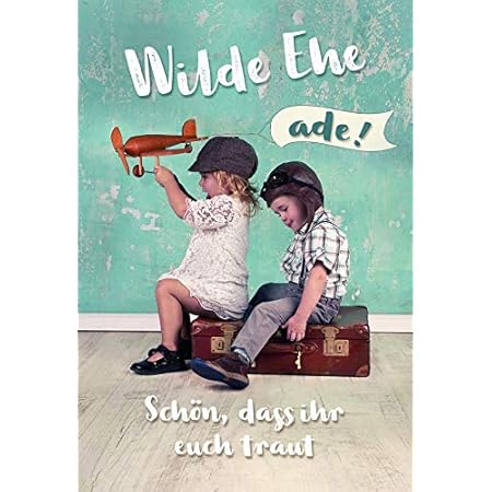 Hochzeitskarte Hochzeit Karte Karte Hochzeit Im Set Karte In Folie Karte Ohne Innentext Din A 6 Klappkarten Inkl Umschlag Motiv Wilde Ehe Amazon De Burobedarf Schreibwaren