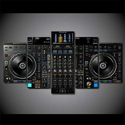 Myrdsio DJ Mezclador Controlador música 5 Piezas Lienzo Pared Arte Cartel impresión decoración...