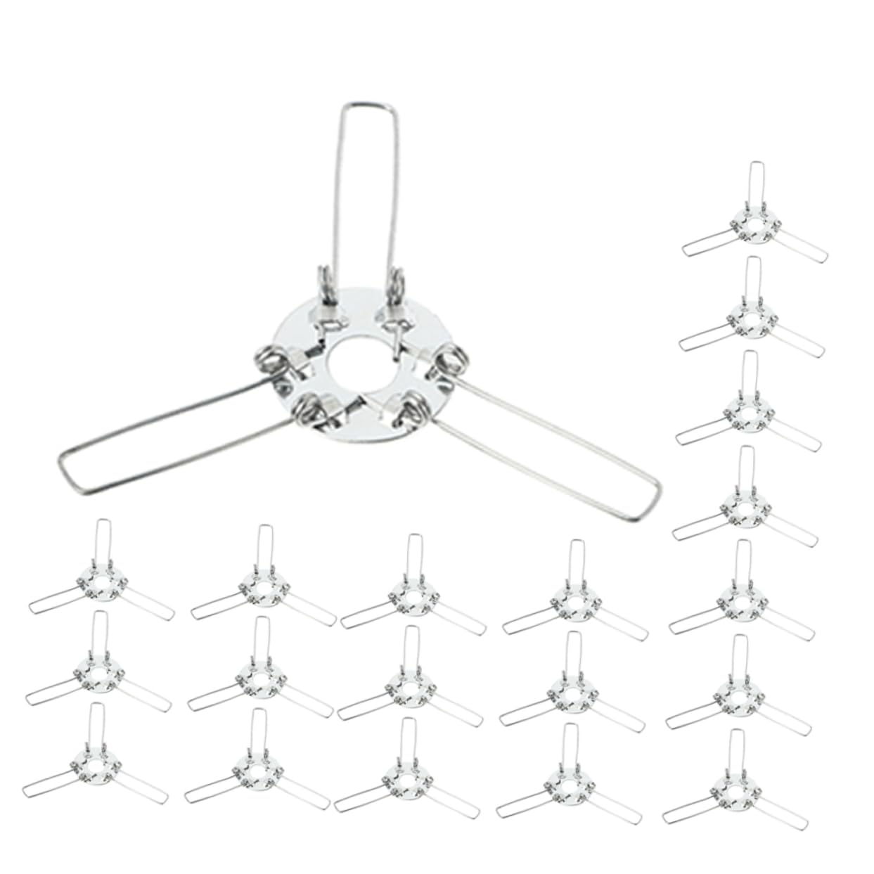 NULYLU Metal Spring Clip Lampshade Holder Replacement 140mm DIY Pendant Lamps Rattan Bamboo Glass Ball Adapter Easy to Install