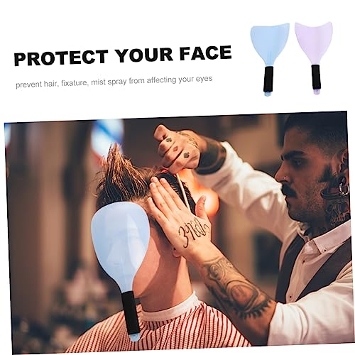 Protector facial para peluquería 2 piezas transparente miniatura 3