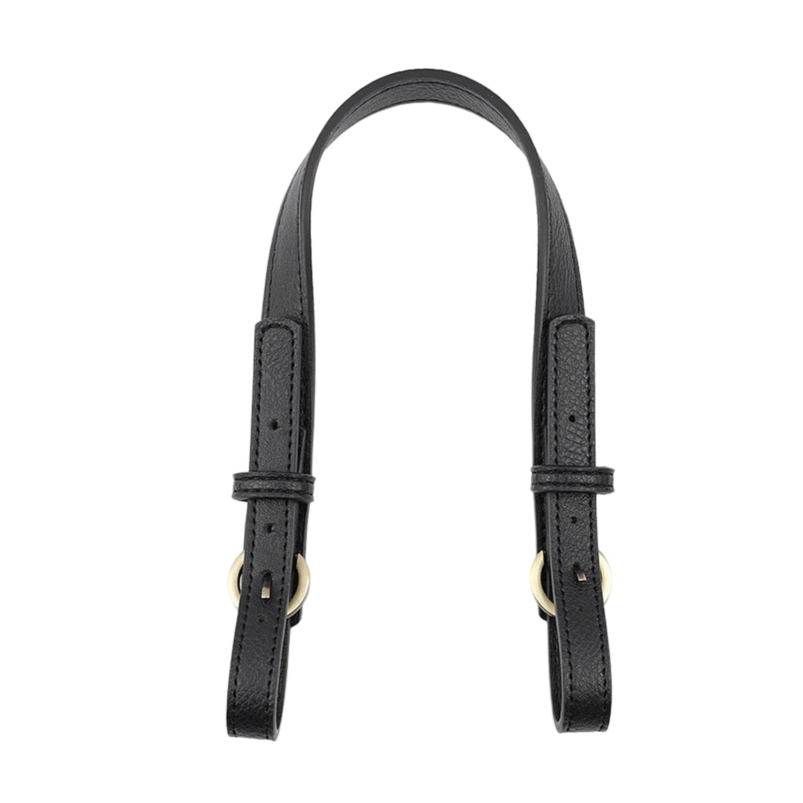 Leather Bag Strap DIY Detachable Adjustable Bag Handle Replacement 2cm Wide Black-image-43