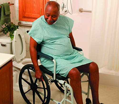 Invacare Mariner Rolling Shower Wheelchair With Commode, 18'' Seat Width, Self Propel #TOP5