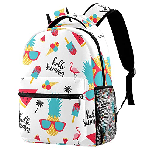 Sac à dos de voyage cactus pour filles et garçons avec porte-bouteille pratique