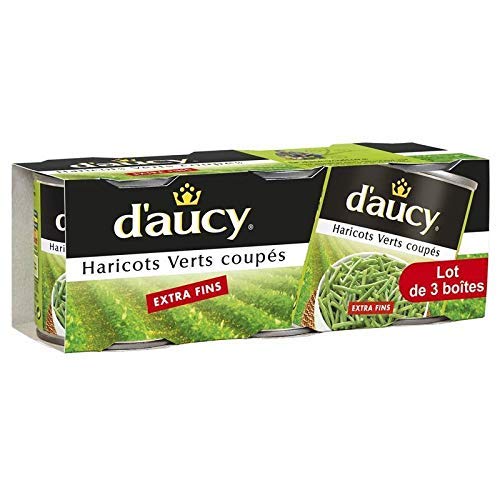 D'AUCY - Haricots Verts Extra Fins 1/4 X 3 330G - Lot De 3 - meilleure offre