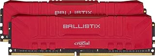 Crucial Ballistix 3000 MHz DDR4 DRAM Desktop Gaming Memory Kit 32GB (16GBx2) CL15 BL2K16G30C15U4R (RED)