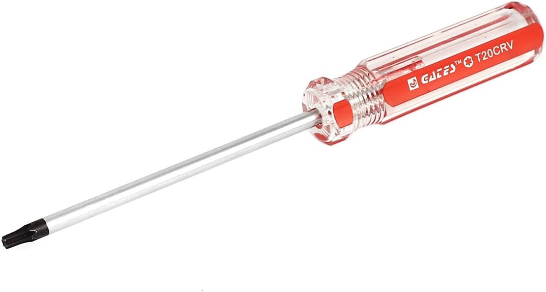 uxcell Torx Screwdriver, 3mm T10 Security Magnetic Star Screw Driver with 4" CR-V Shaft