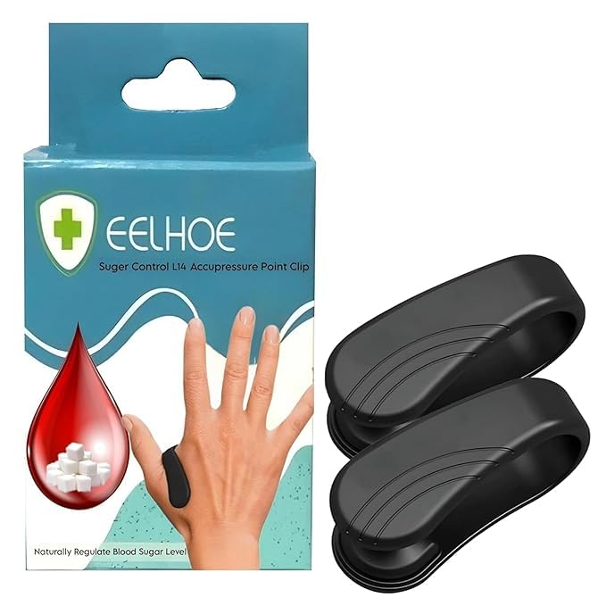 KRIEV STORE Acupressure Point Clip for Blood Sugar Control, 2 Pack, Black-picture-18