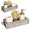 Mainevent nice butt bathroom decor box one box with print on 2 sides farmhouse toilet box decor nice butt box rustic decor half bathroom decor nice butt sweet cheeks  urban country home decor