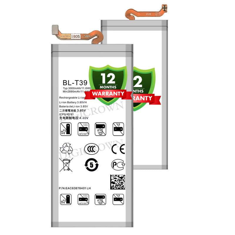 Image of Original BL-T39 Battery Compatible for LG Q7, Q7a, Q7+ (LM-Q610, LM-Q610.FG, LM-Q610.FGN, LM-Q610(FGN), LM-Q610.YN, LM-Q725L, LM-Q725K, LM-Q725S) - (3000mAh) - 1 Year Warranty