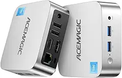 Mini PC Vista V1 N150, 16GB RAM, 512GB SSD, Windows 11 Pro, Dual 4K Display, HDMI/DP, Wi-Fi, Bluetooth, Ethernet, VESA Mount, Compacto e Potente para Home Office e Entretenimento