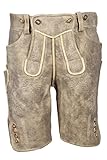 hirschlederhose kurz schwarz Qualitätsprodukt Trachtenhimmel Landgraf Hirschlederhose Strobl O1661A Sand 91N Größe 60