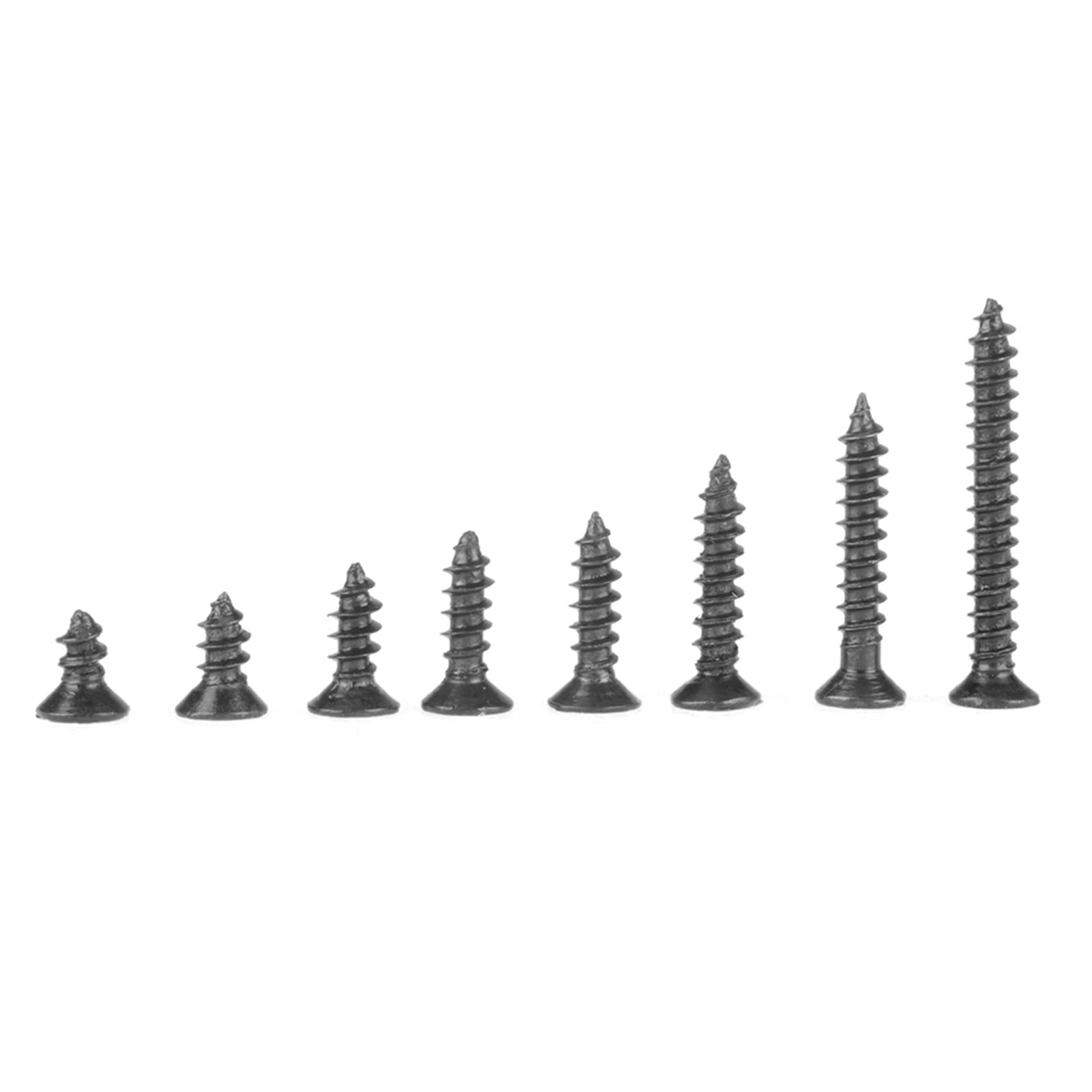 Set 800 Viti Autofilettanti M2 Testa Piatta - Acciaio Carbonio, 8 Misure (4-16mm), Con Portaviti - Foto 13