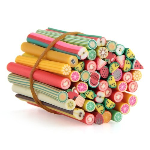 Nail Decoration stick - SODIAL(R) Nail Decoration stick 3D Fruit Fimo Cane Nail Art manicure