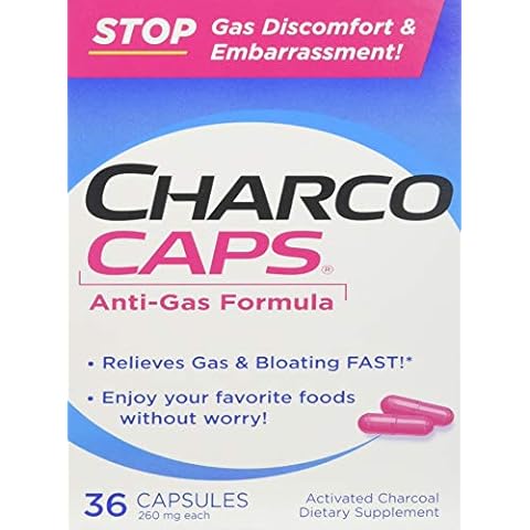 CharcoCaps 260 mg Capsules 36 ea (Pack of 3) Cover