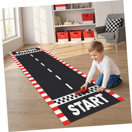 Gadpiparty tapete de pista de carreras absorbente de agua, material diatomita, cojín antideslizante, resistente al desgaste, fácil de limpiar, corredor de pista para interior miniatura 6