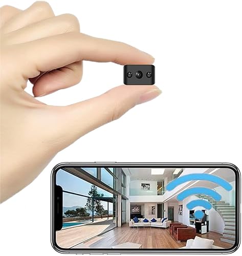 Mini cámara inalámbrica WIFI cámara de seguridad más pequeña 1080P HD para interiores y exteriores, cámaras para mascotas, cámara de niñera de 118