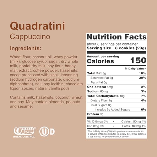 Image of Loacker Quadratini Breakfast Pack: Cappuccino, Espresso & Blueberry-Yogurt