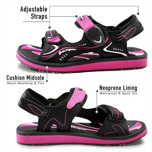 Image of Gold Pigeon Shoes Easy SNAP LOCK Outdoor Water Kids Toddler Sandals for Girls & Boys. Everyday, Vocation, Pool, Summer, Beach Essentials.