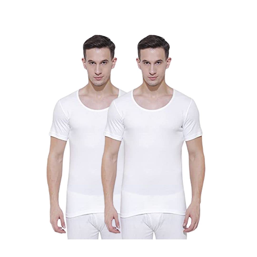 prince Men's Thermal TOP Half Sleeves Pack of 2 (Cream)-picture-31