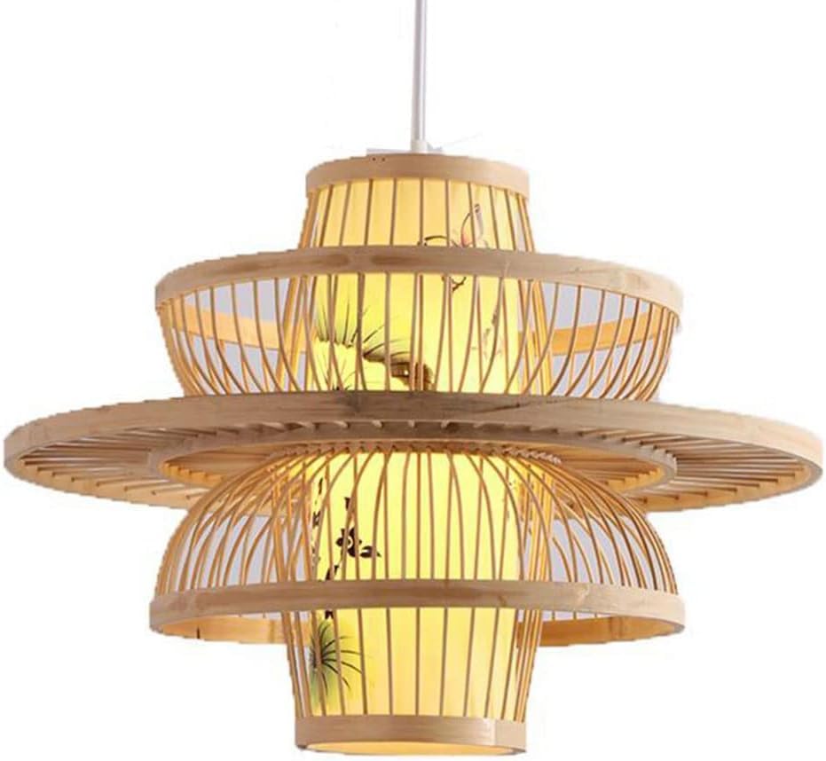 Suspension en rotin tressé style naturel pour intérieur cosy
