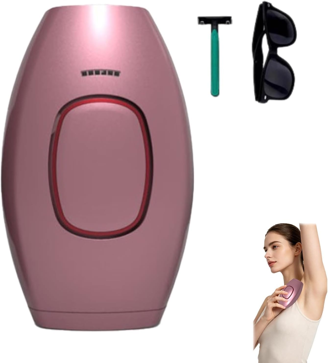 Solippy Loop Epilateur Laser, 2026 Nouvelle Loop Solippy Épilateur Lumière Pulsée, Épilation Laser Indolore, pour Épilation Définie du Visage, Corps, Bikini