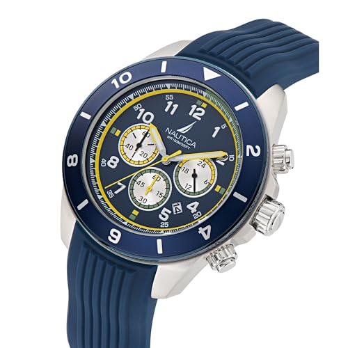 Image of Nautica ONE Men Blue Round Dial Analog Watch - NAPNOS402