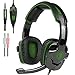 Produktbild Neue Xbox EIN PS4 Gaming Headset mit Mikro Lautstärkeregler, SADES SA930 Stereo Kopfhörer für PC Laptop Mac Tablet Smartphone von AFUNTA-Schwarz/Grün