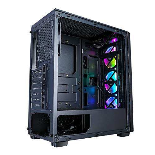 Chiptronex GX3000 RGB Mid Tower ATX Cabinet Computer case with 3 x