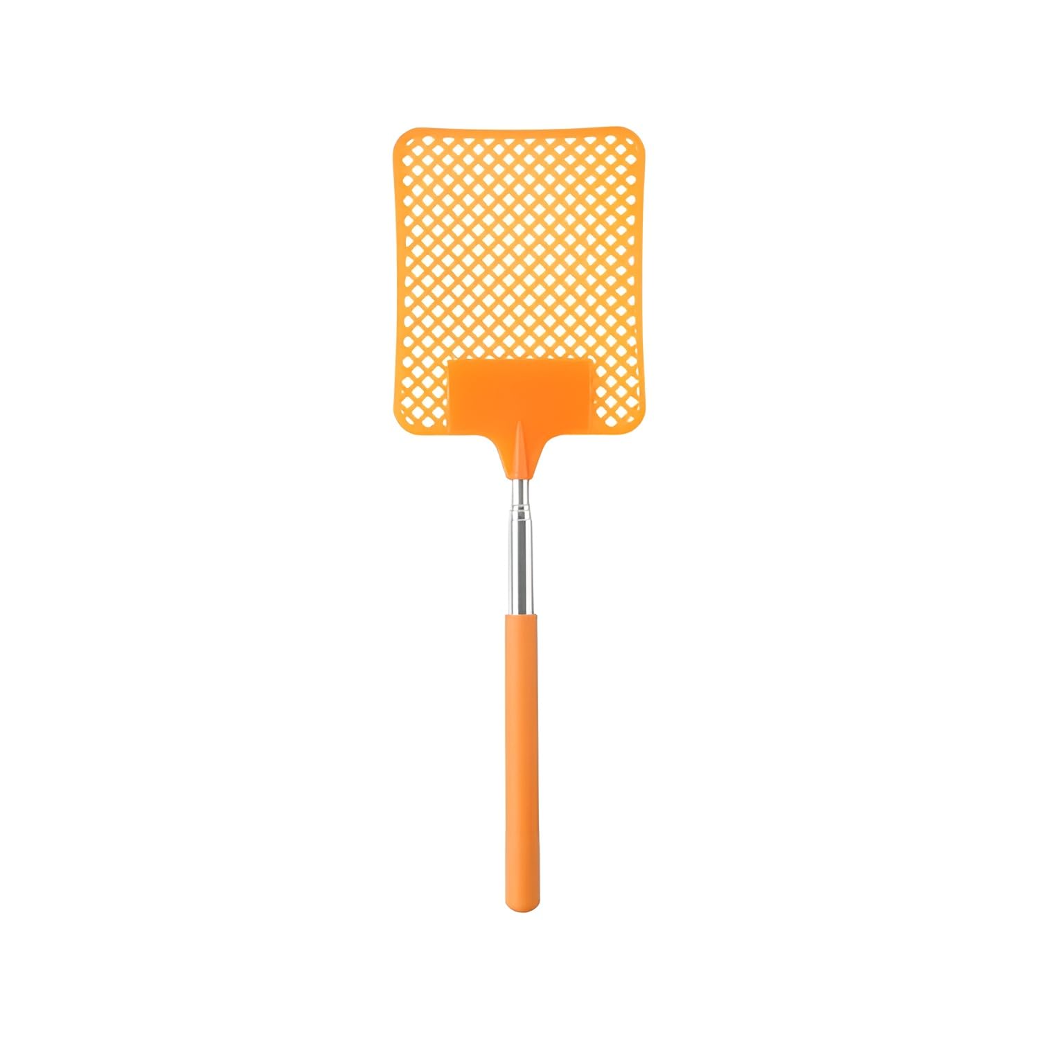 MEETO Extendable Fly Swatter, Plastic, Orange, 63 cm, Long Reach Insect Killer for Home, Kitchen, and Office-image-49