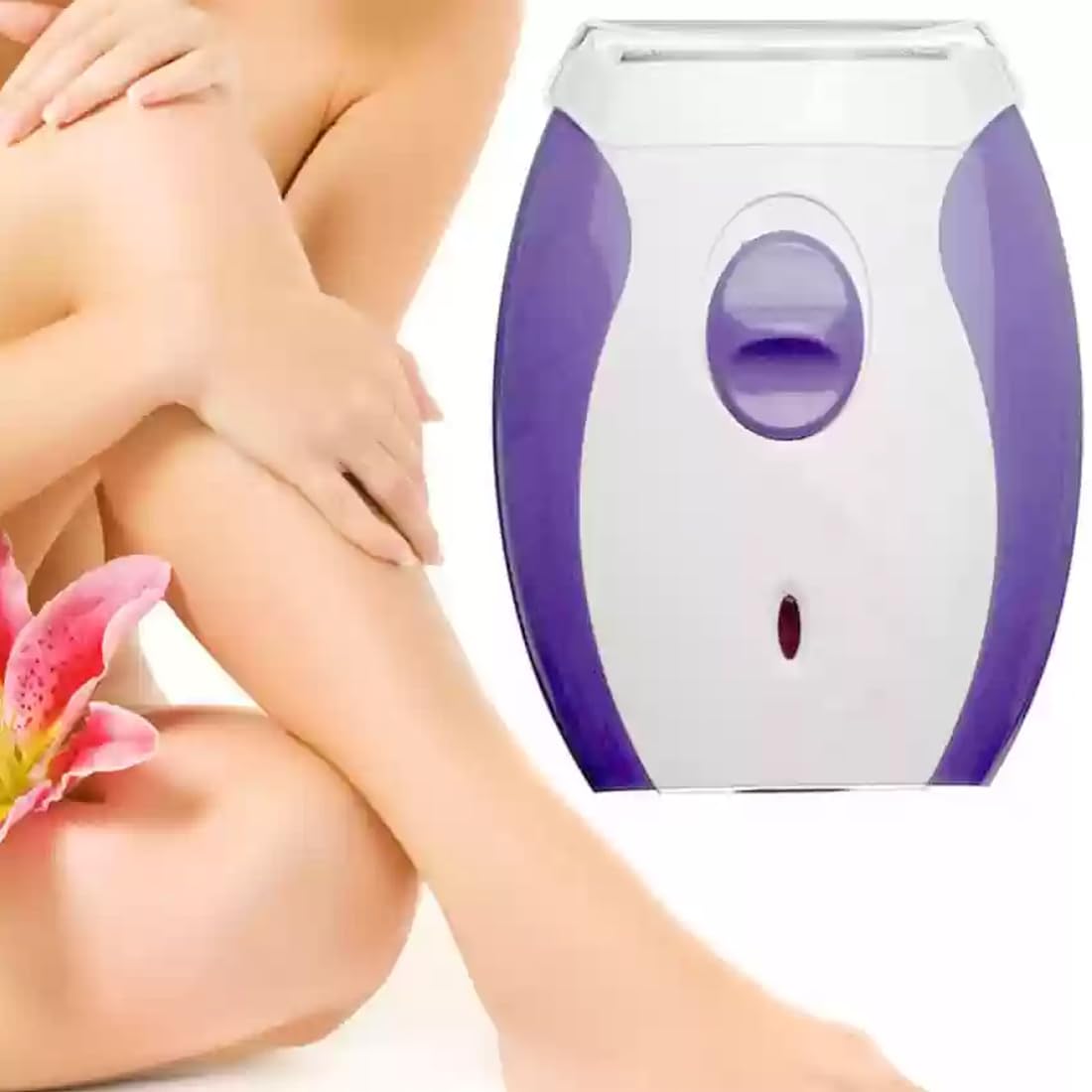 Small Km-280R Recharge Able Double Shaver Lady Shaver For Bikni Line, Under Arms, Hands And Legs (Purple, Pack of 1) 1