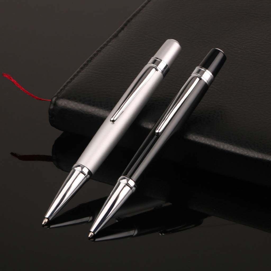 Luxury Metal Ballpoint Pen Roller 1 0mm Black Business Writing Office School Supplies Pencil Tips — view 8