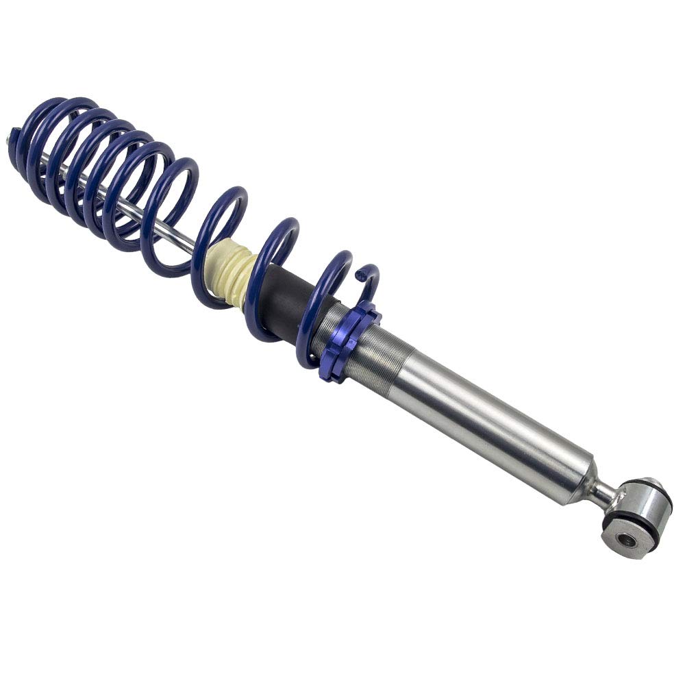 maXpeedingrods 4X Coilover, Amortiguador Roscado para BMW E39 5-Series Sedan 95-03, Suspensión con Muelle para 520i/523i/525i/528i/530i/ 520D/525D/TD/TDS/530D Azul