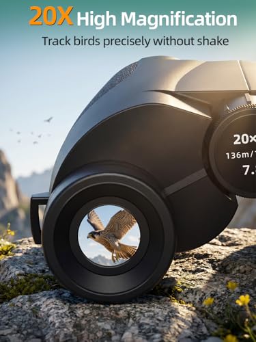 Binoculares compactos 20x25 para adultos y niños miniatura 2