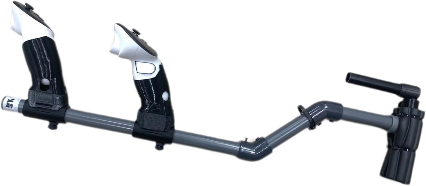 Baomaeyea VR Gunstock for Meta Quest 3,Gun Stock Compatible with VR Meta Quest3 Controller Grips for Enhance Stability and Control Magnetic Stock Rifle Adapter