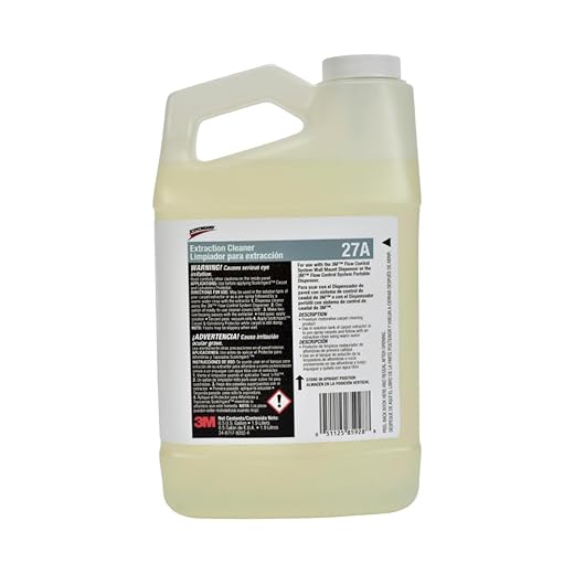 3M™ Scotchgard™ Extraction Cleaner Concentrate 27A, 0.5 Gallon, 4/Case