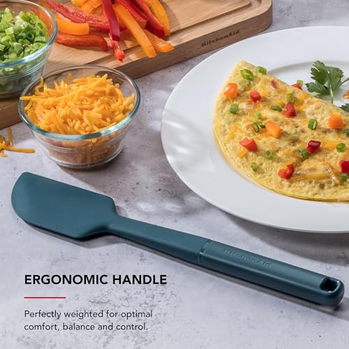 Spatule grattoir KitchenAid ustensile silicone premium noir - 6