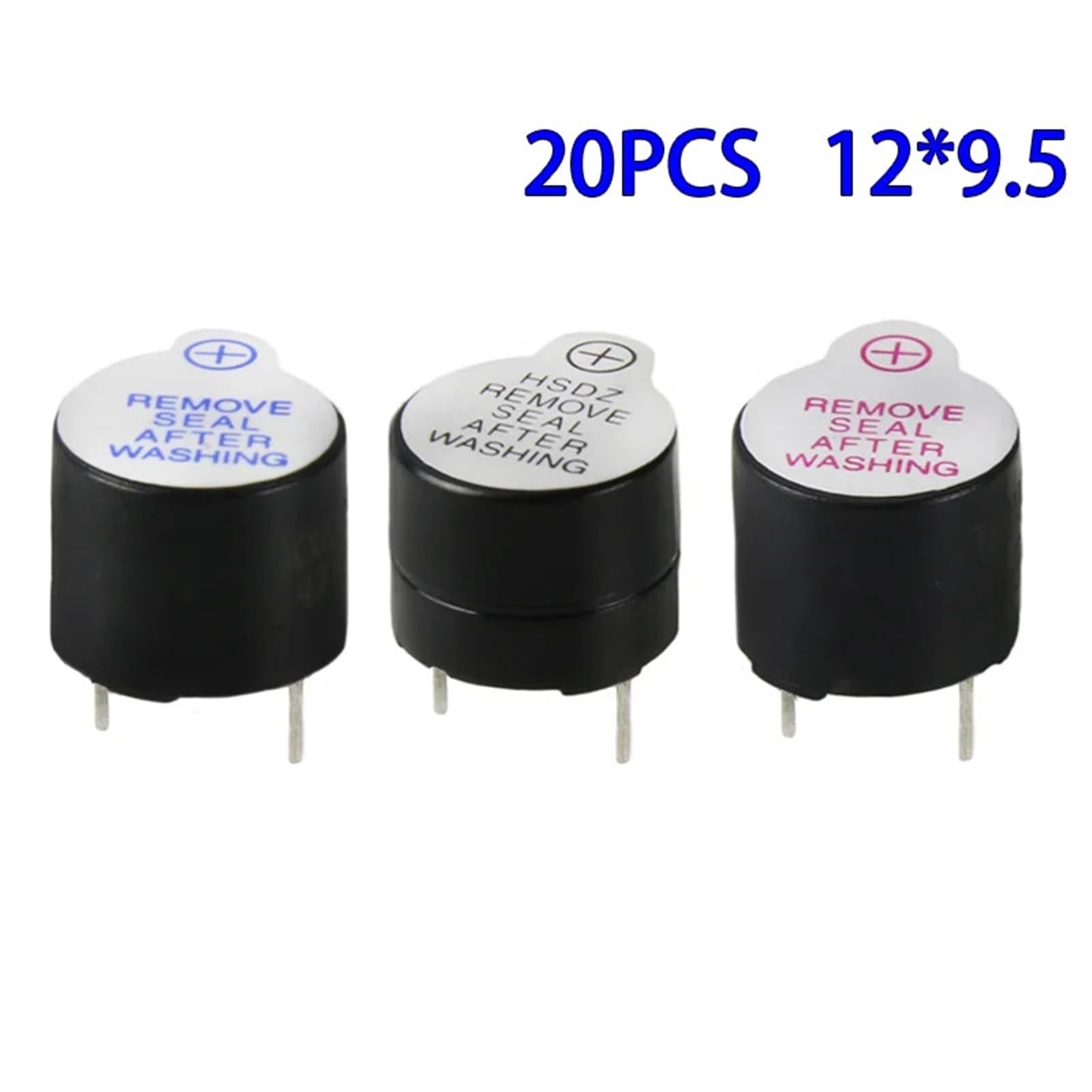 20pcs 3V 5V 12V Active Buzzer Magnetic Long Continous Beep Tone Alarm Ringer Active Piezo Buzzers(3V Division)